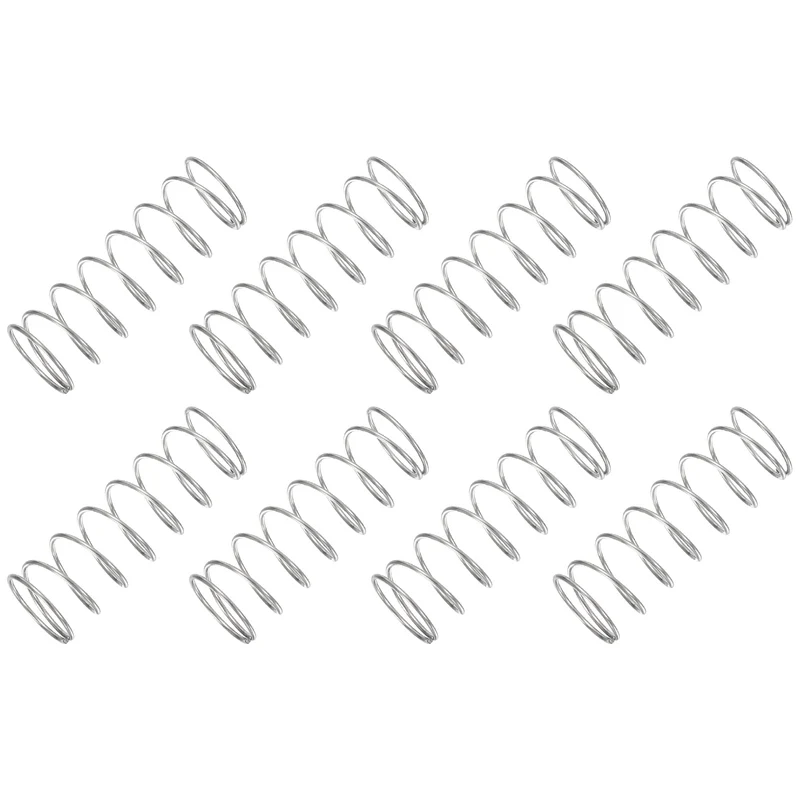 30Pcs Compression Spring 304 Stainless Steel, 1mm Wire, 16x45mm (ODxL)