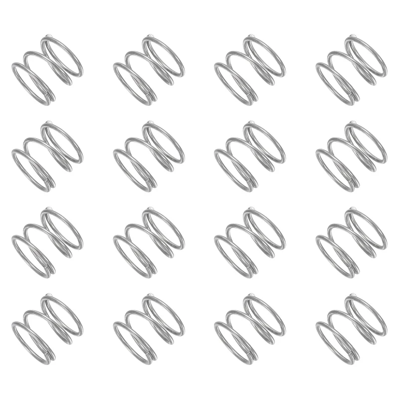 30Pcs Compression Spring 304 Stainless Steel, 1mm Wire, 12x10mm (ODxL)