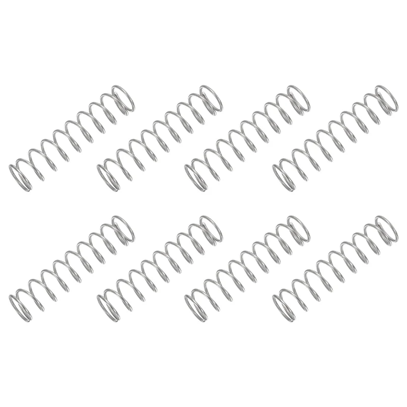 30Pcs Compression Spring 304 Stainless Steel, 1mm Wire, 11x45mm (ODxL)
