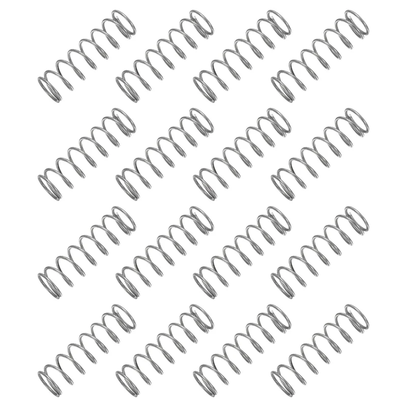 30Pcs Compression Spring 304 Stainless Steel, 1mm Wire, 11x35mm (ODxL)