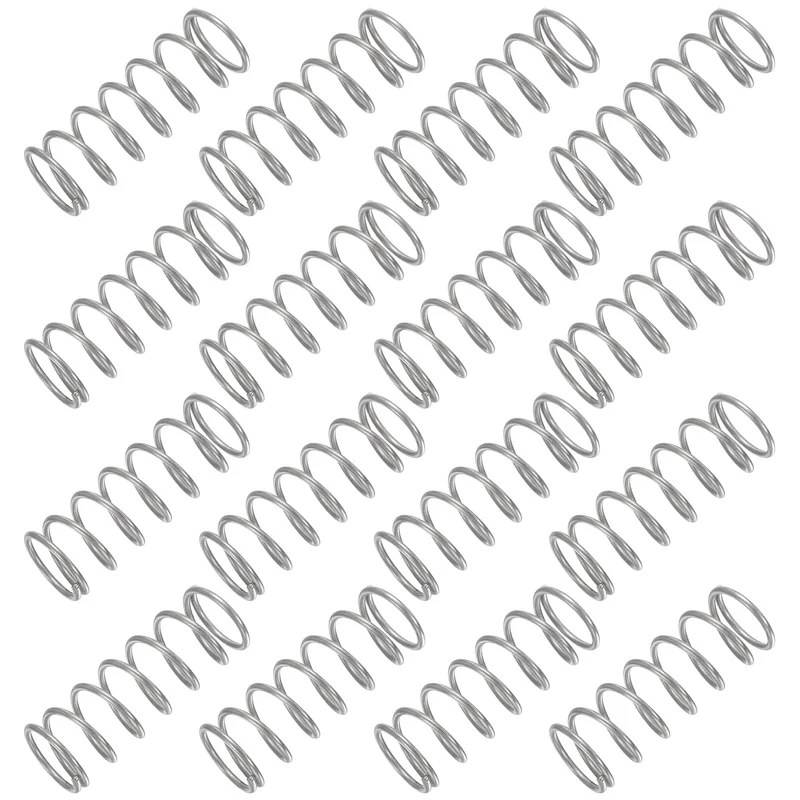 30Pcs Compression Spring 304 Stainless Steel, 1mm Wire, 11x30mm (ODxL)