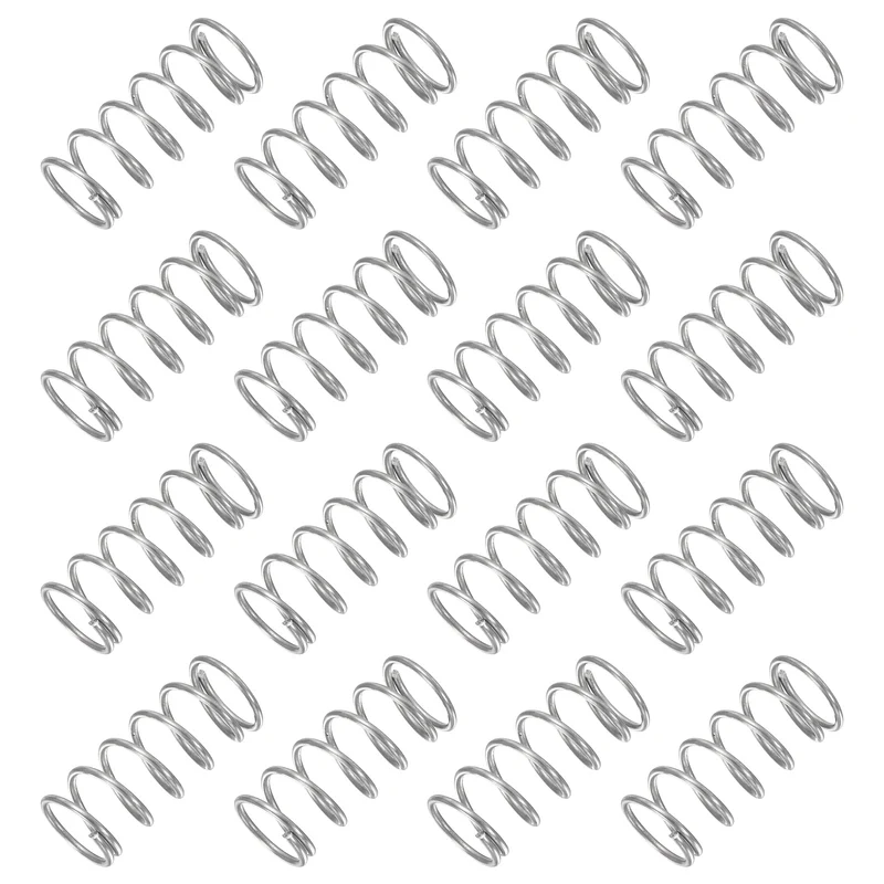 30Pcs Compression Spring 304 Stainless Steel, 1mm Wire, 11x25mm (ODxL)