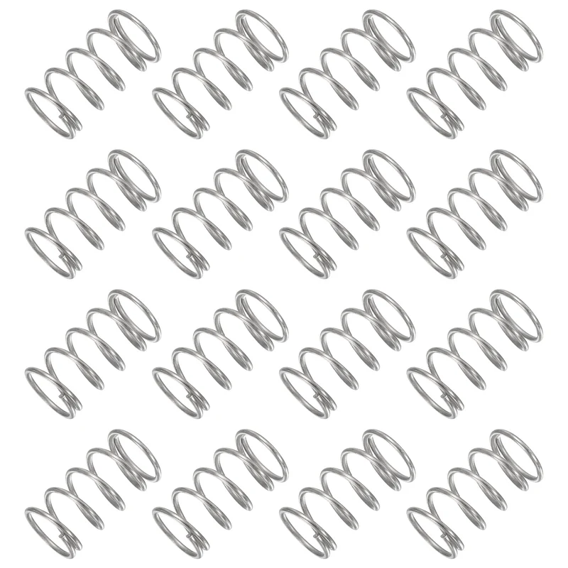 30Pcs Compression Spring 304 Stainless Steel, 1mm Wire, 11x20mm (ODxL)