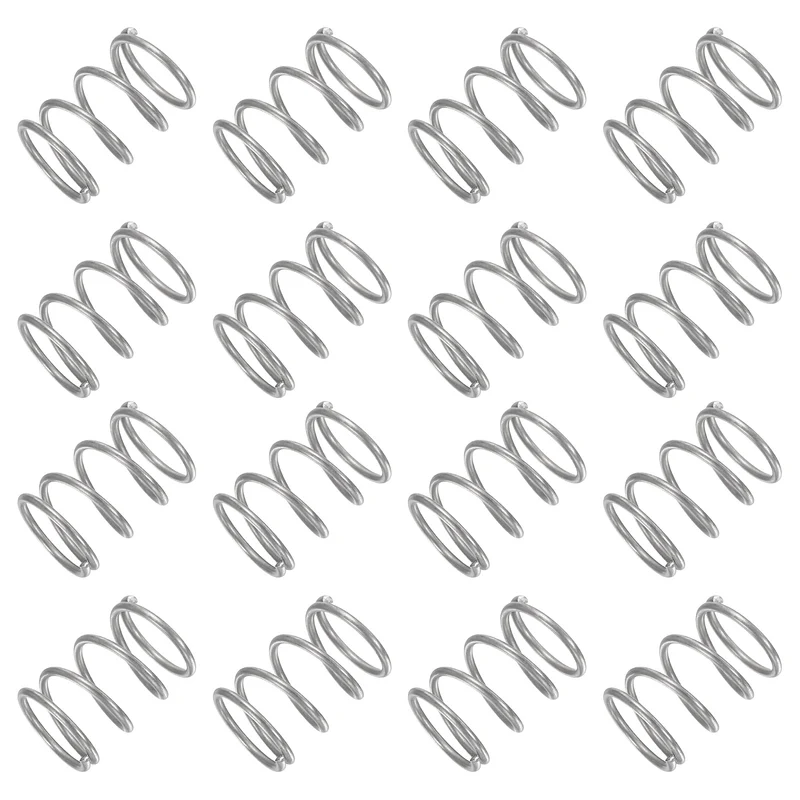 30Pcs Compression Spring 304 Stainless Steel, 1mm Wire, 11x15mm (ODxL)