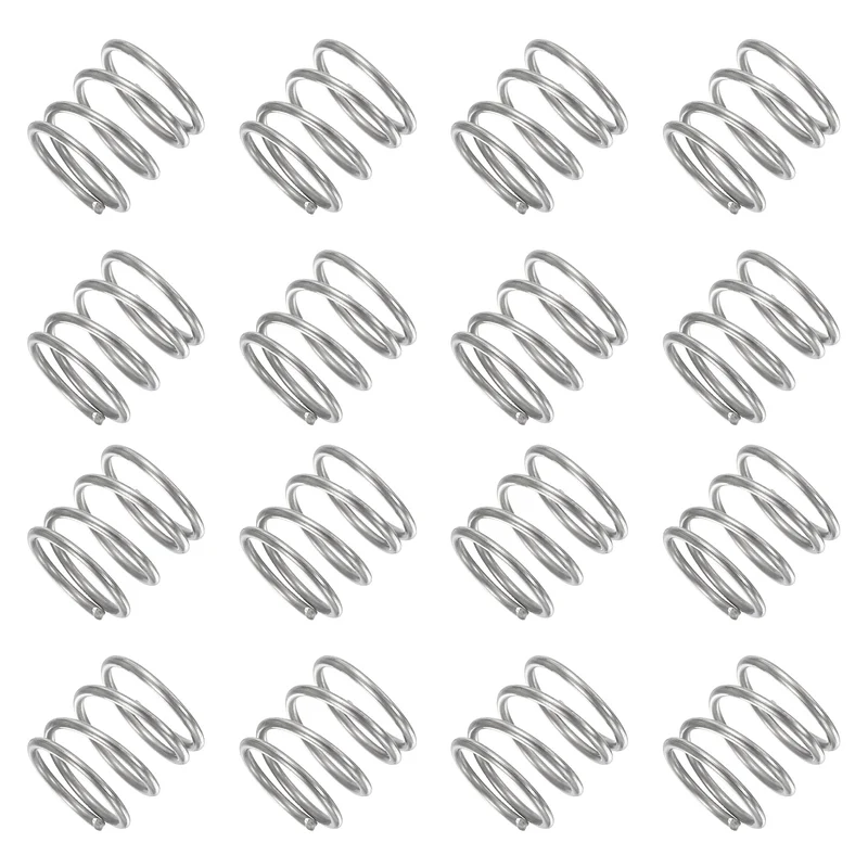 30Pcs Compression Spring 304 Stainless Steel, 1mm Wire, 11x10mm (ODxL)