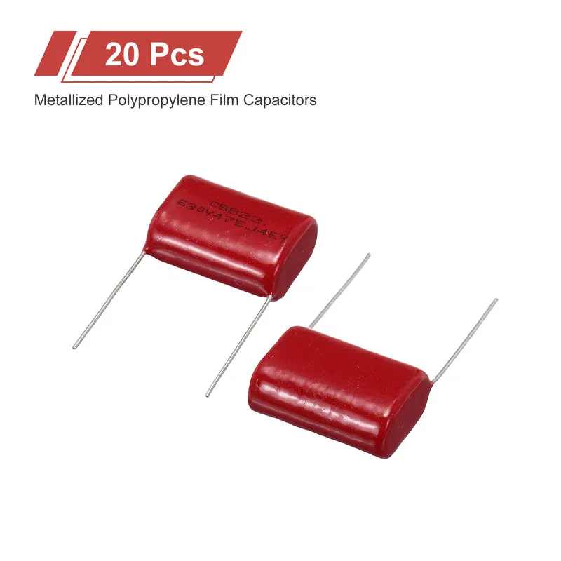 20Pcs CBB22 630V 475J 5% Tolerance Metallized Polypropylene Film Capacitors