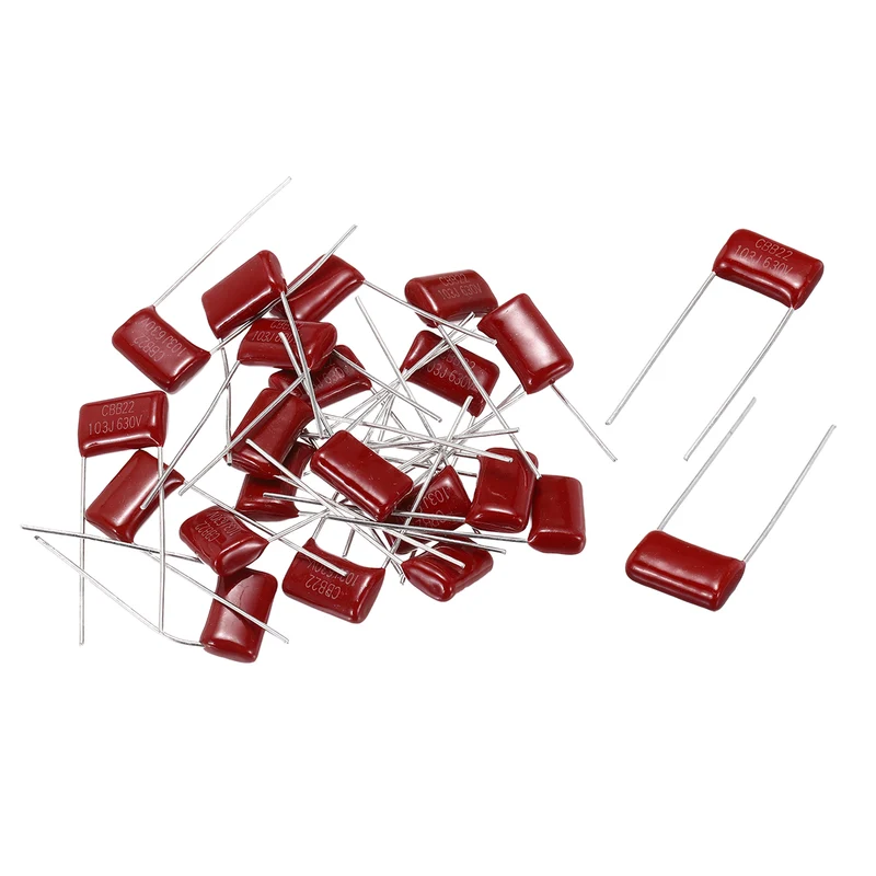 20Pcs CBB22 630V 103J 5% Tolerance Metallized Polypropylene Film Capacitors