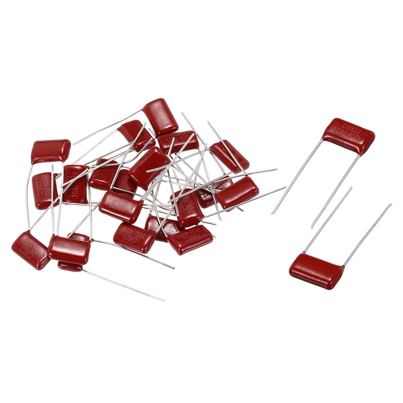 20Pcs CBB22 400V 103J 5% Tolerance Metallized Polypropylene Film Capacitors