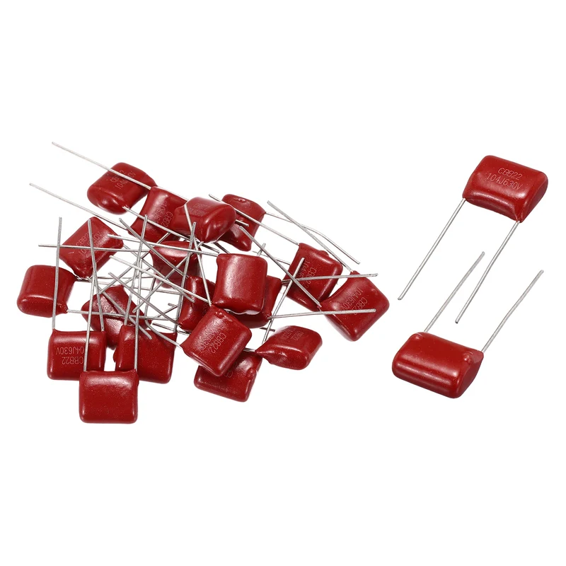 20Pcs CBB22 630V 104J 5% Tolerance Metallized Polypropylene Film Capacitors