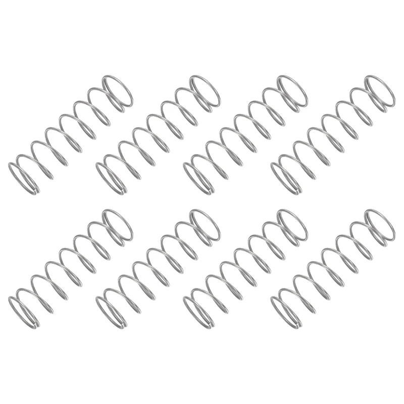 30Pcs Compression Spring 304 Stainless Steel, 1mm Wire, 15x50mm (ODxL)