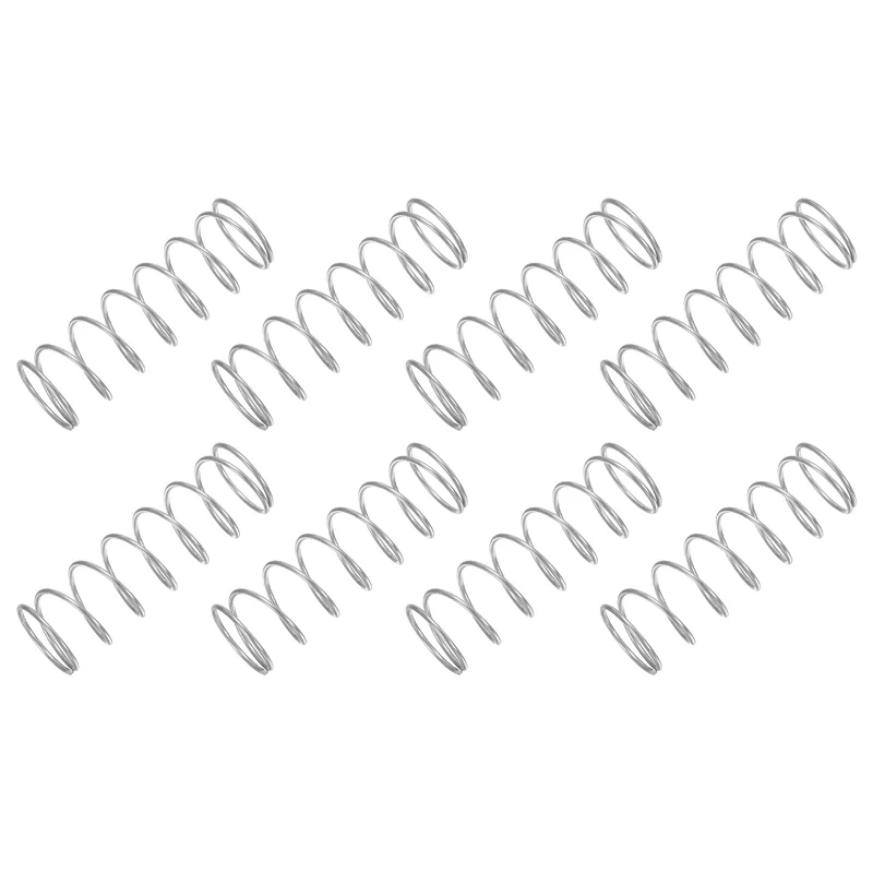 30Pcs Compression Spring 304 Stainless Steel, 1mm Wire, 15x45mm (ODxL)