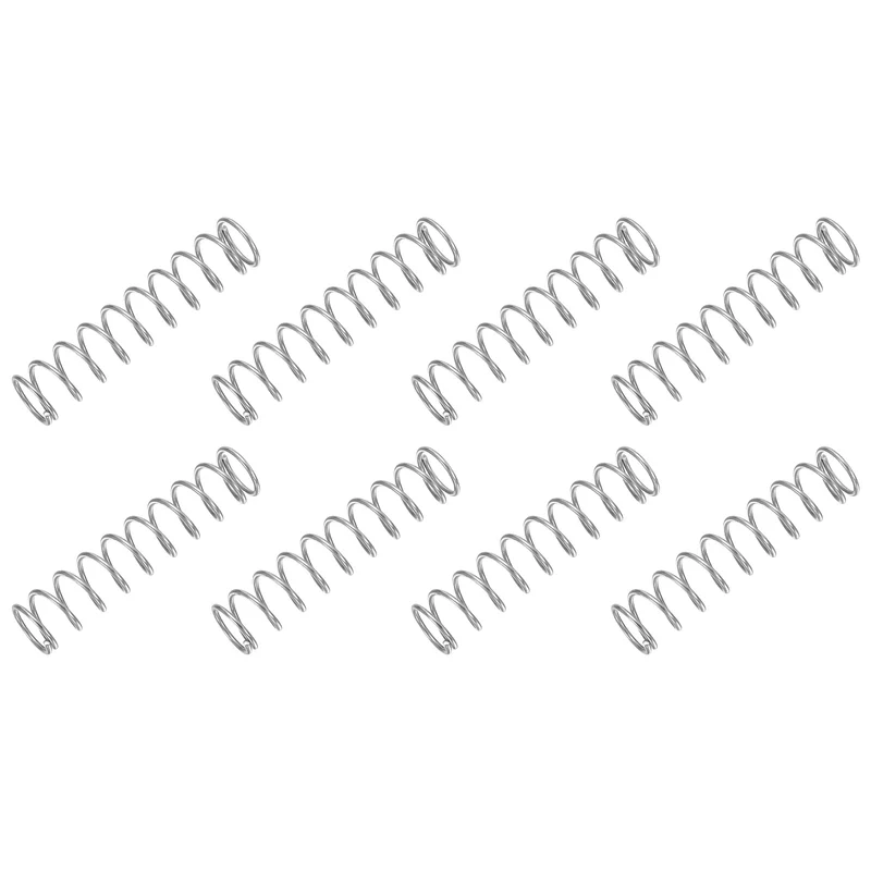 30Pcs Compression Spring 304 Stainless Steel, 1mm Wire, 10x45mm (ODxL)