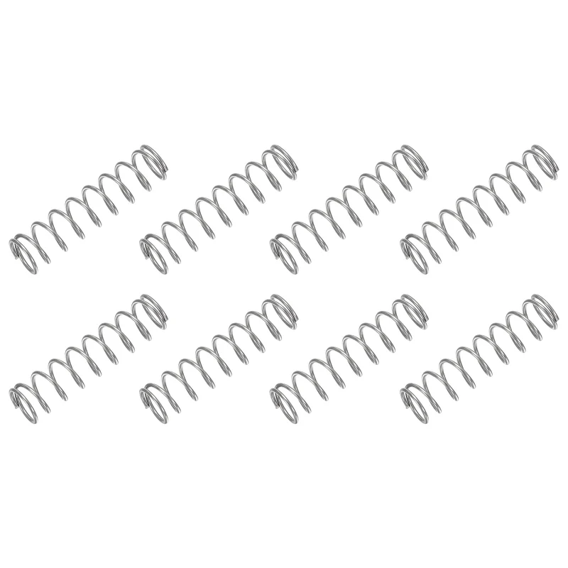 30Pcs Compression Spring 304 Stainless Steel, 1mm Wire, 10x40mm (ODxL)