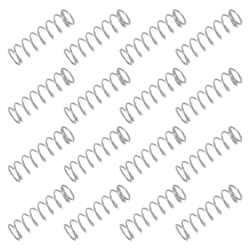 30Pcs Compression Spring 304 Stainless Steel, 1mm Wire, 10x35mm (ODxL)