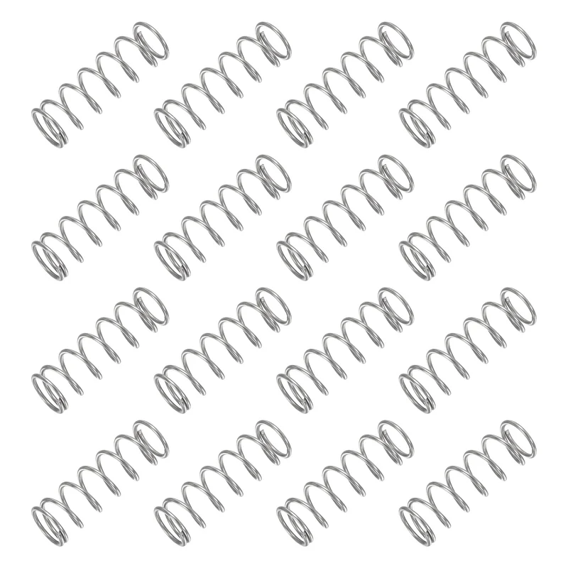 30Pcs Compression Spring 304 Stainless Steel, 1mm Wire, 10x30mm (ODxL)