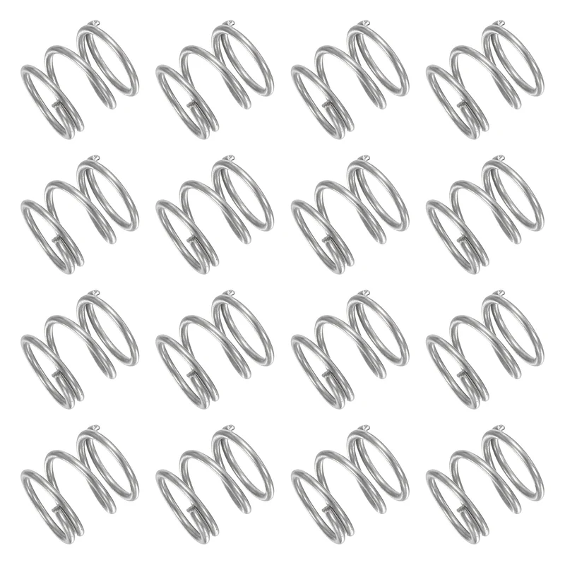 30Pcs Compression Spring 304 Stainless Steel, 1mm Wire, 10x10mm (ODxL)