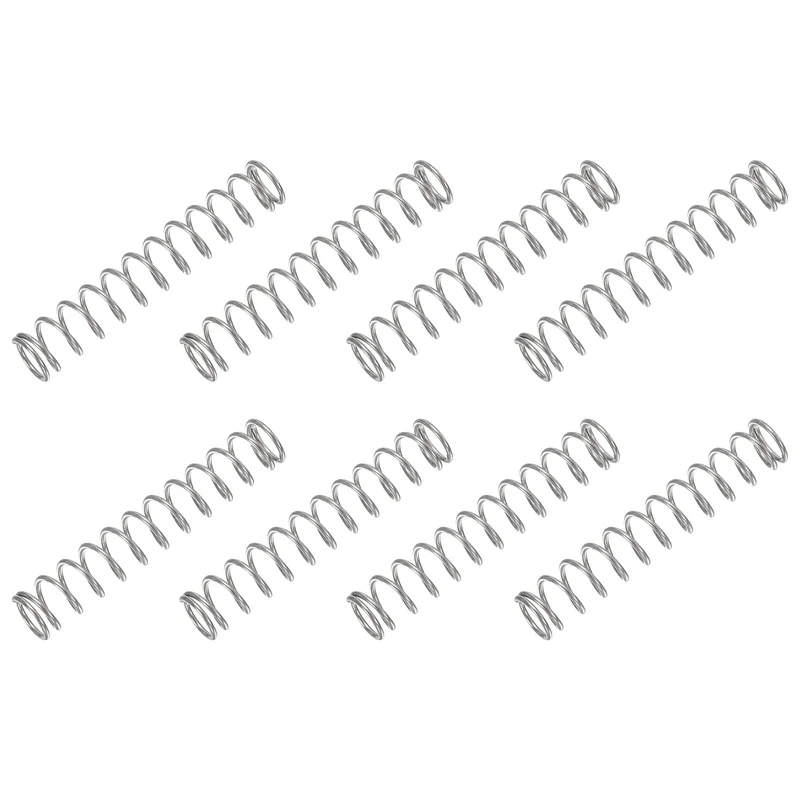30Pcs Compression Spring 304 Stainless Steel, 1mm Wire, 9x50mm (ODxL)