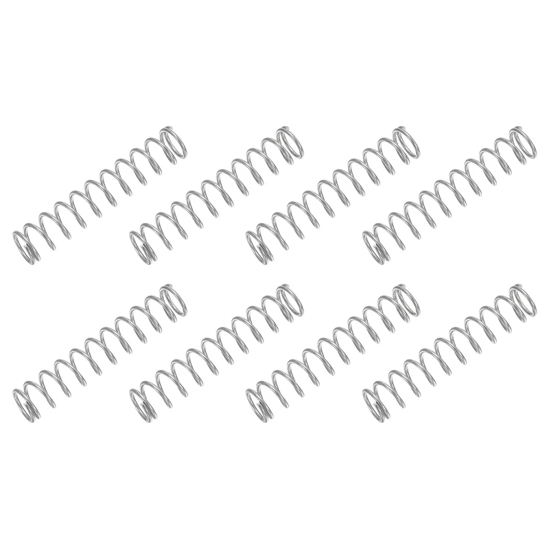 30Pcs Compression Spring 304 Stainless Steel, 1mm Wire, 9x45mm (ODxL)