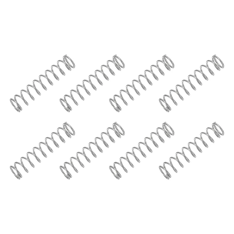 30Pcs Compression Spring 304 Stainless Steel, 1mm Wire, 9x40mm (ODxL)