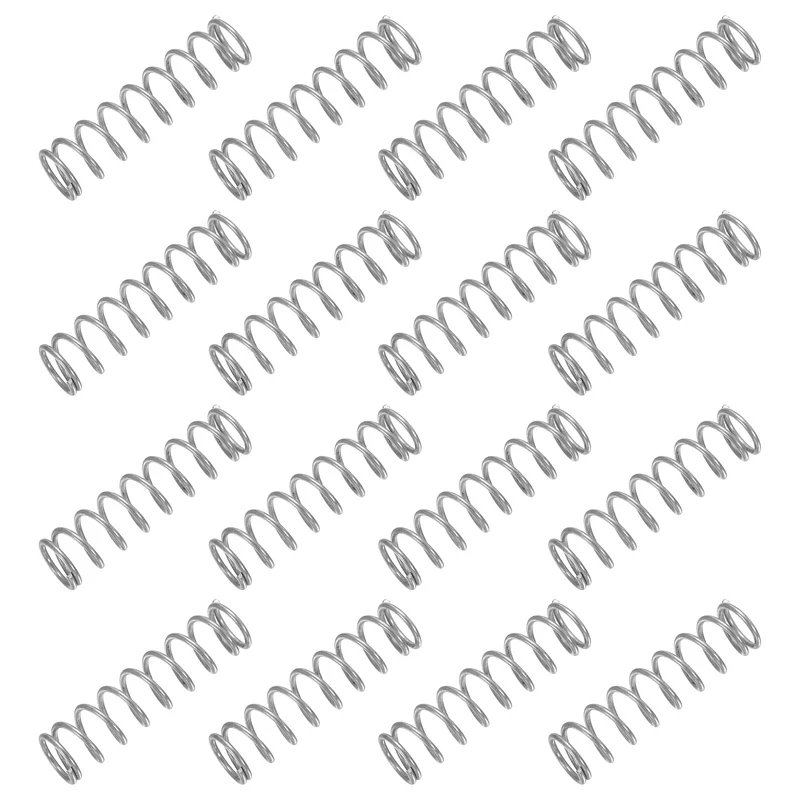 30Pcs Compression Spring 304 Stainless Steel, 1mm Wire, 9x35mm (ODxL)
