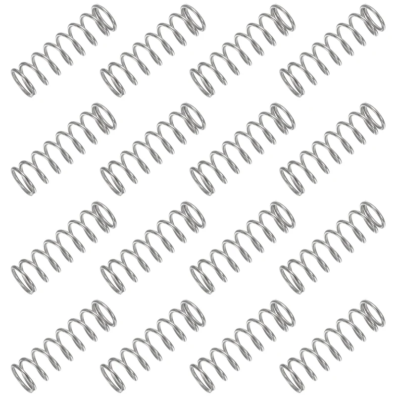 30Pcs Compression Spring 304 Stainless Steel, 1mm Wire, 9x30mm (ODxL)
