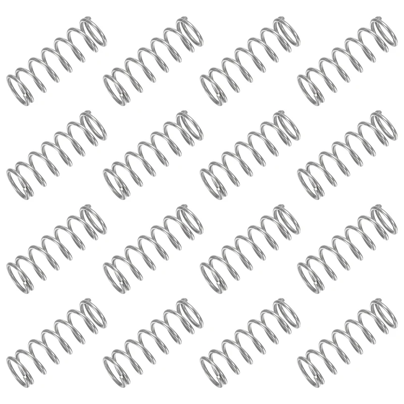 30Pcs Compression Spring 304 Stainless Steel, 1mm Wire, 9x25mm (ODxL)