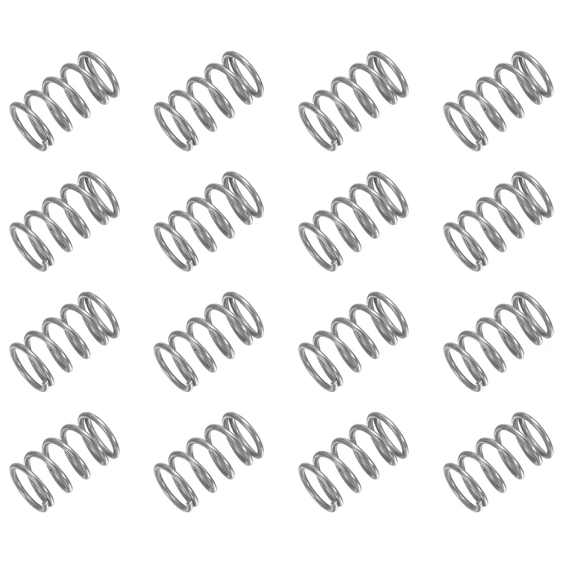 30Pcs Compression Spring 304 Stainless Steel, 1mm Wire, 9x15mm (ODxL)