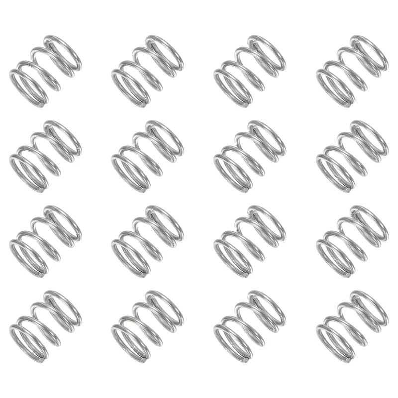 30Pcs Compression Spring 304 Stainless Steel, 1mm Wire, 9x10mm (ODxL)