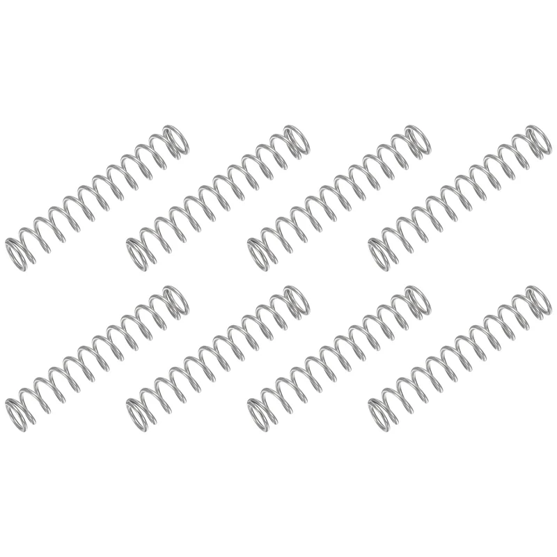 30Pcs Compression Spring 304 Stainless Steel, 1mm Wire, 8x45mm (ODxL)