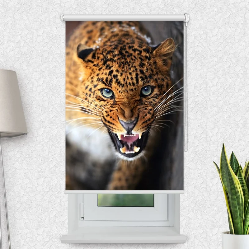 Motivrollo 'Leopard Leopard' | Bis B 430 x H 440 cm