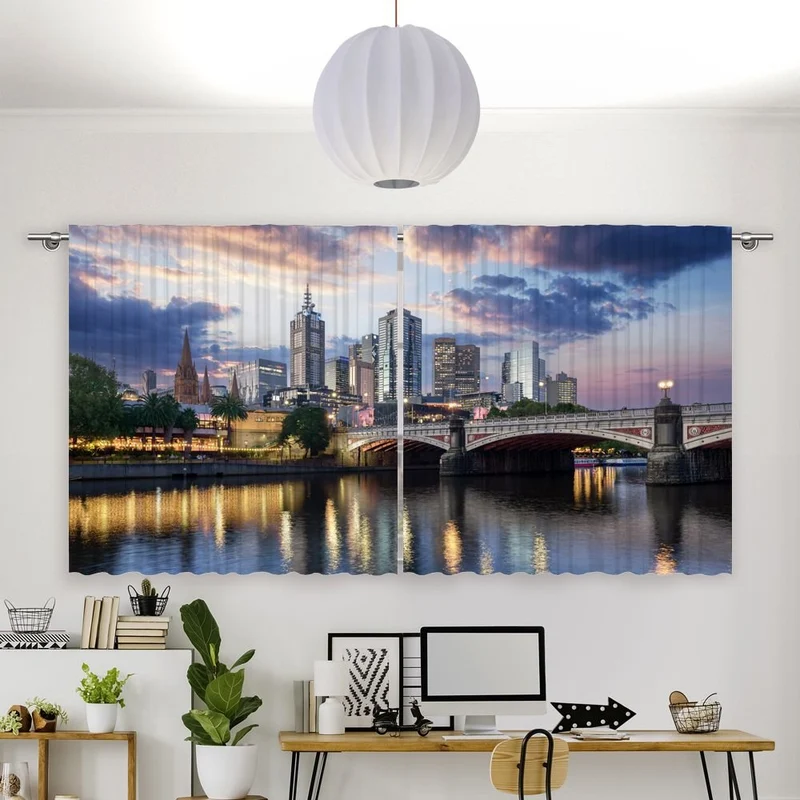 Vorhang Motiv 'Melbourne Skyline'