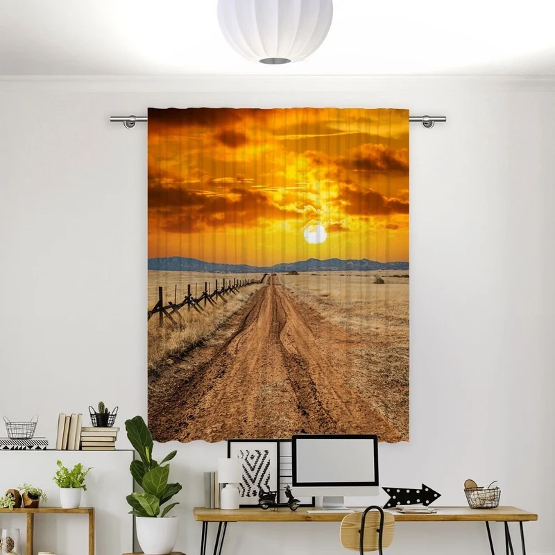 Vorhang Motiv 'Einsame Strasse Arizona'