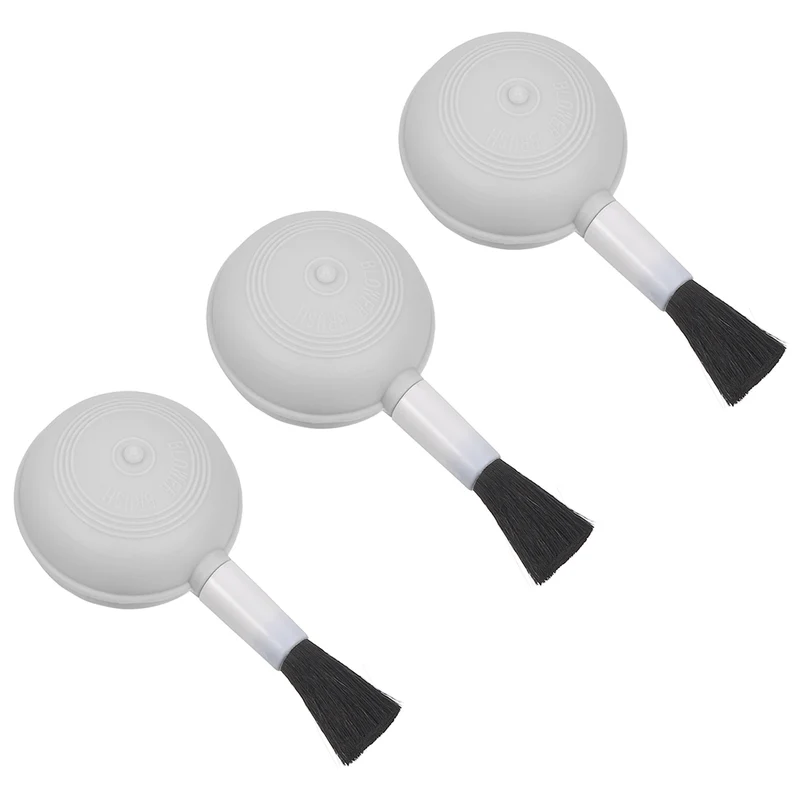 Air Dust Blower and Soft Brush 3Pack 20mm Keyboard Cleaning Brush for Laptop Computer Screens Keyboard Window Gray