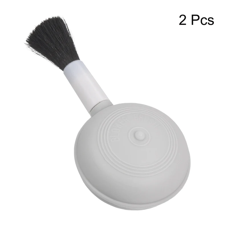 Air Dust Blower and Soft Brush 2Pack 20mm Keyboard Cleaning Brush for Laptop Computer Screens Keyboard Window Gray