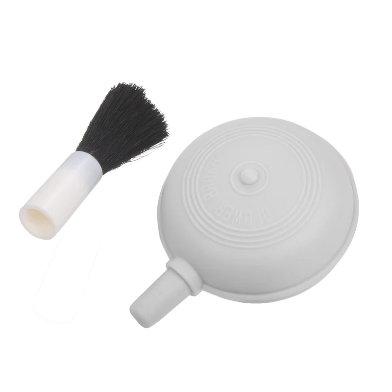 Air Dust Blower and Soft Brush 2Pack 20mm Keyboard Cleaning Brush for Laptop Computer Screens Keyboard Window Gray