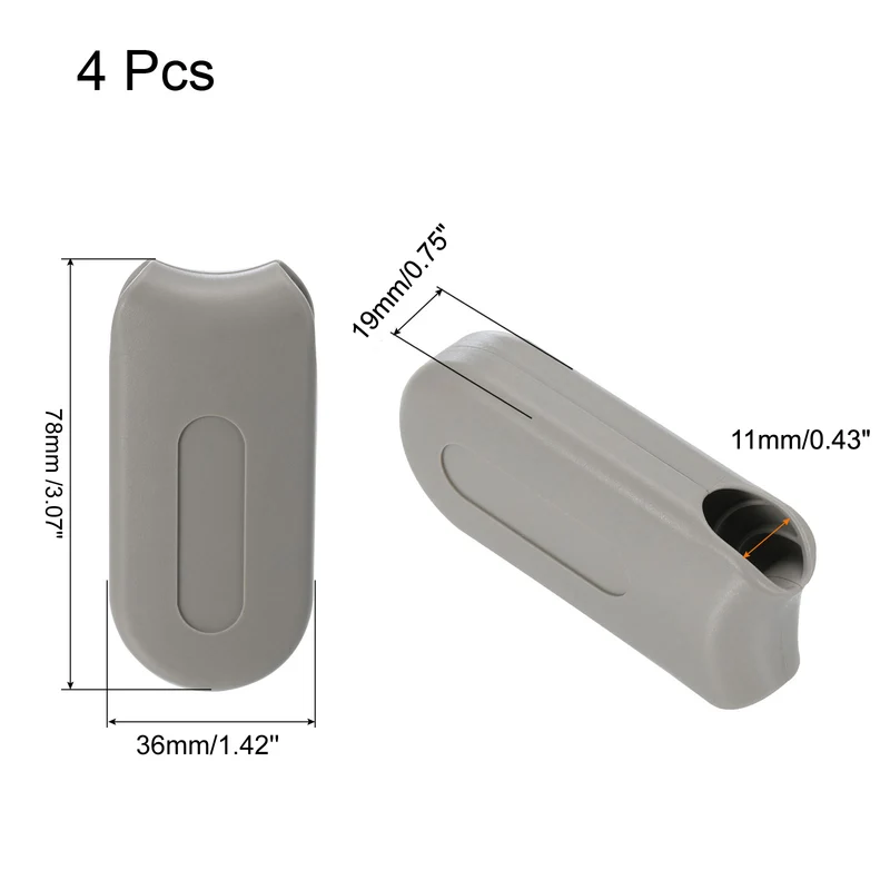 Blind Cord Weight, 4Pcs Curtain Shutter Beaded Roller Chain Handle Grey