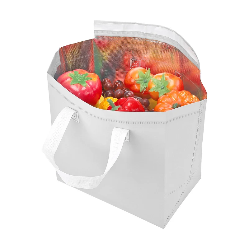 Insulated Take Away Bags, 35 Pcs Thermal Bags 9.4 x 5.9 x 10.2 Inch Multi-Color
