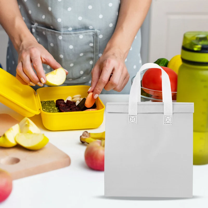 Insulated Take Away Bags, 35 Pcs Thermal Bags 9.4 x 5.9 x 10.2 Inch Multi-Color