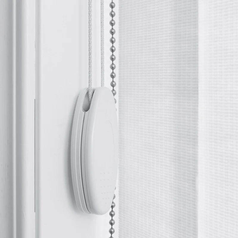 Blind Cord Weight, 2Pcs Curtain Shutter Beaded Roller Chain Handle White