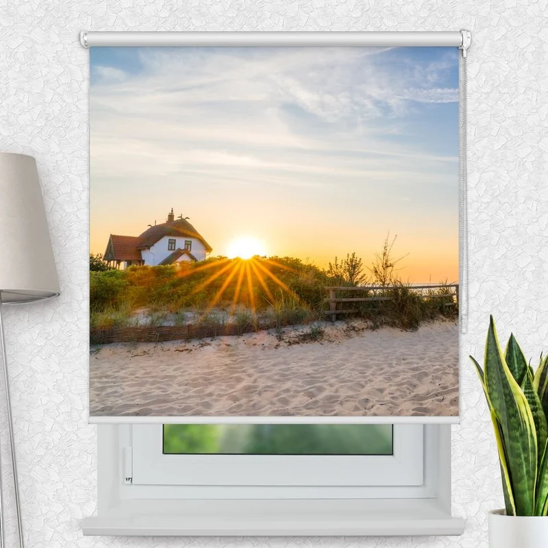 Motivrollo 'Heiligenhafen Meer Sonnenaufgang' | Bis B 430 x H 440 cm