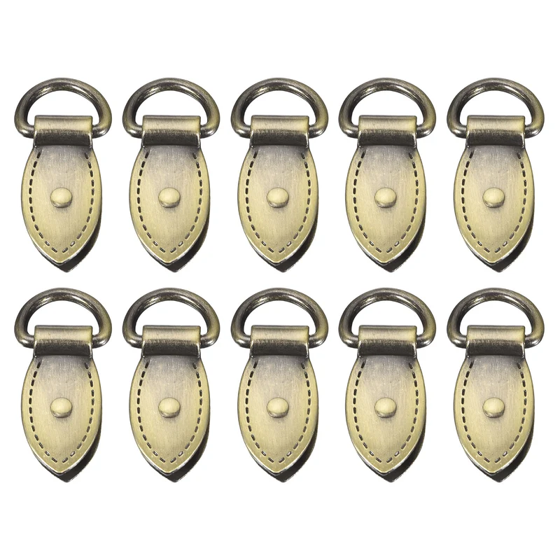 Bag Side Clip Buckle, 10Pcs Purse Strap Chain Connector (Bronze 30mm)