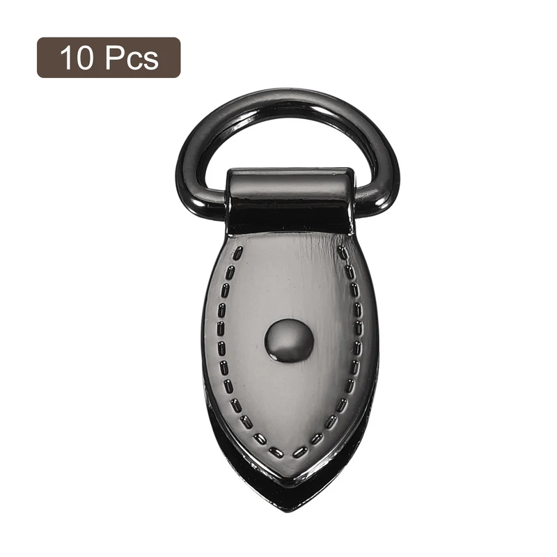 Bag Side Clip Buckle, 10Pcs Purse Strap Chain Connector (Black 30mm)