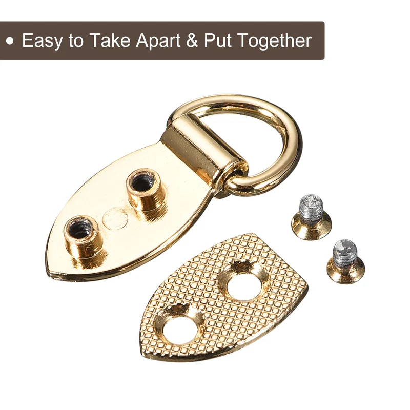 Bag Side Clip Buckle, 10Pcs Purse Strap Chain Connector (Gold 30mm)