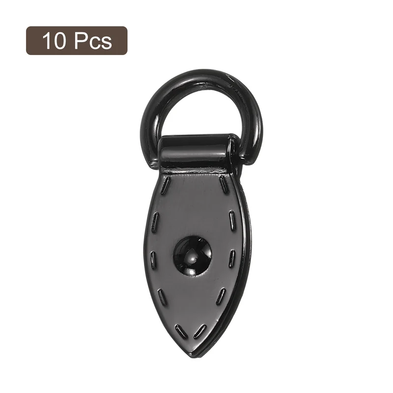 Bag Side Clip Buckle, 10Pcs Purse Strap Chain Connector (Black 36mm)