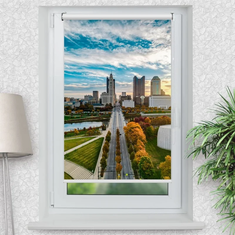 Klemmfix Rollo 'Downtown City Skyline' | Motiv-Klemmrollo