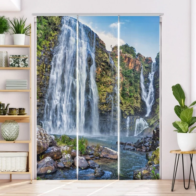 Schiebegardine Motiv 'Wasserfall Suedafrika'