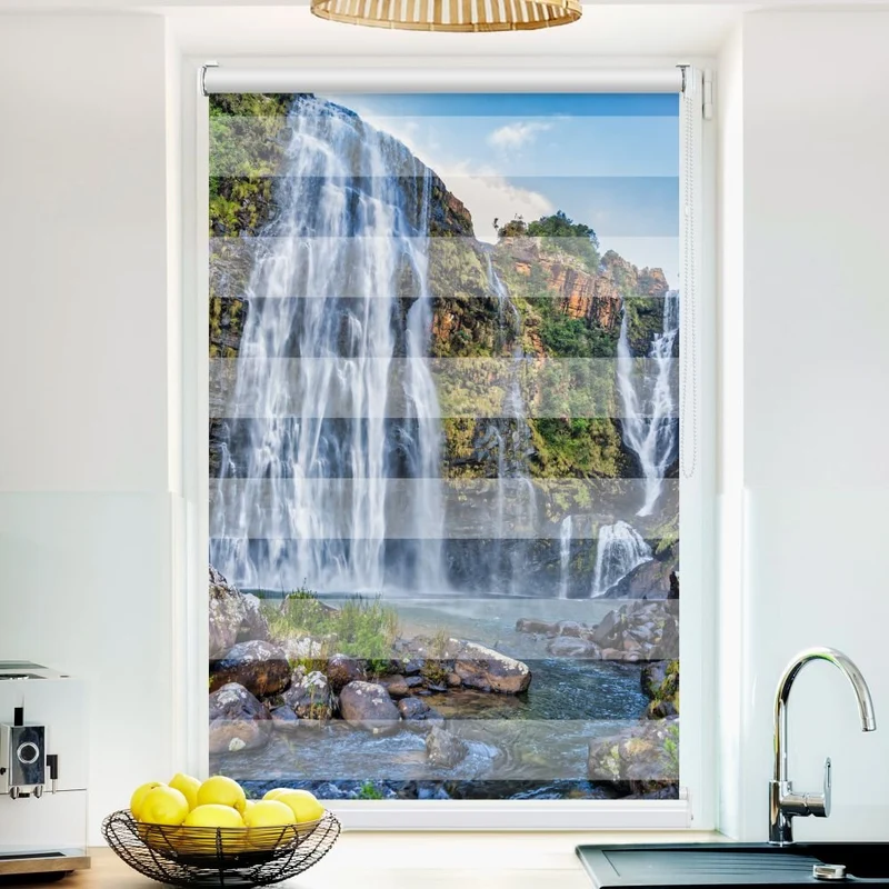 Klemmfix Doppelrollo 'Wasserfall Suedafrika' | Klemm Doppelrollo