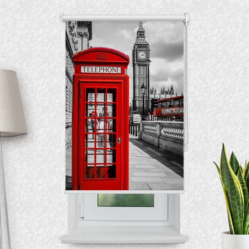 Motivrollo 'Rote Telefonzelle London' | Bis B 430 x H 440 cm