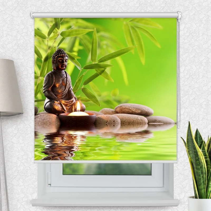 Motivrollo 'Buddha Esoterisch' | Bis B 430 x H 440 cm