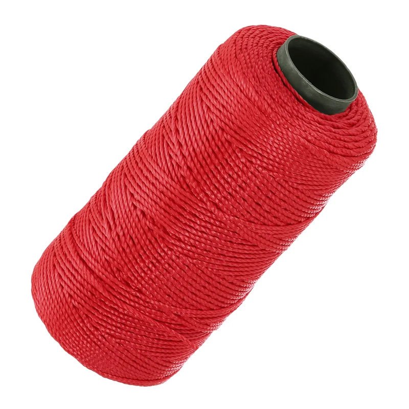Nylon String 3 Strands Twisted Mason Line 1.5mm x 218 Yards, Red